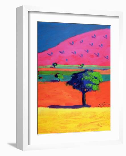 Pink Hill-Paul Powis-Framed Giclee Print