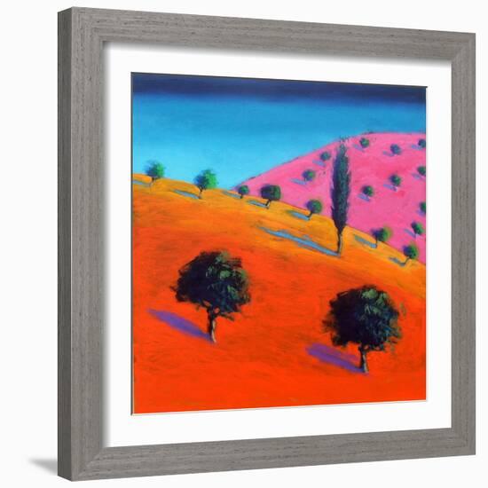 Pink Hill-Paul Powis-Framed Giclee Print