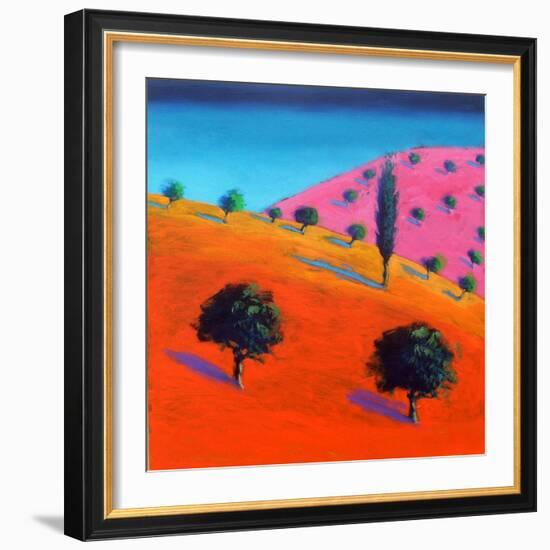 Pink Hill-Paul Powis-Framed Giclee Print