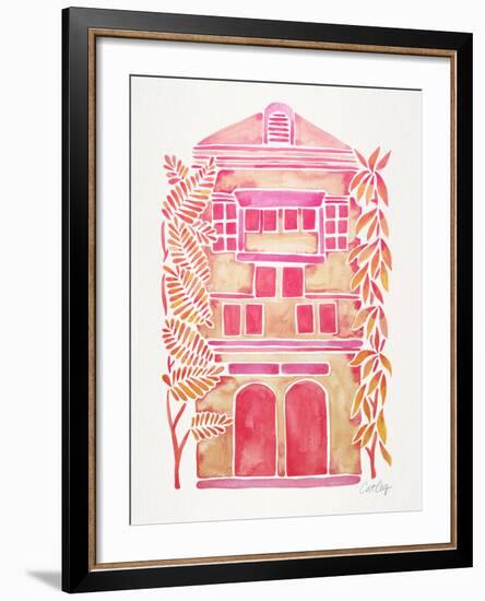 Pink House-Cat Coquillette-Framed Giclee Print