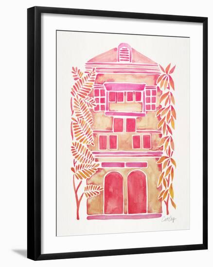 Pink House-Cat Coquillette-Framed Giclee Print