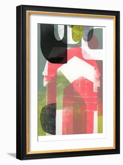 pink houses-Stacy Milrany-Framed Art Print