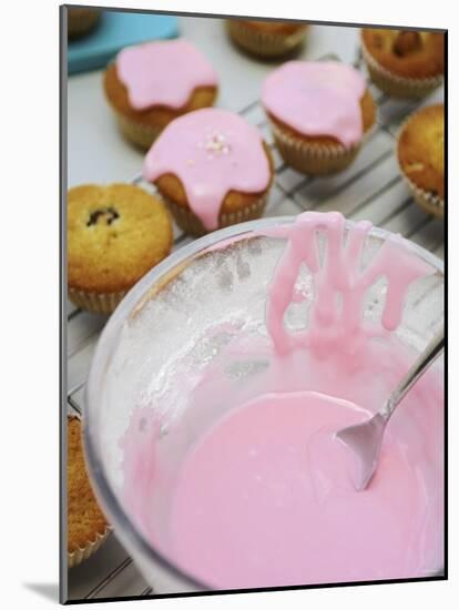 Pink Icing for Fairy Cakes-Winfried Heinze-Mounted Photographic Print