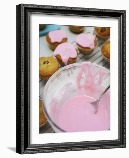 Pink Icing for Fairy Cakes-Winfried Heinze-Framed Photographic Print