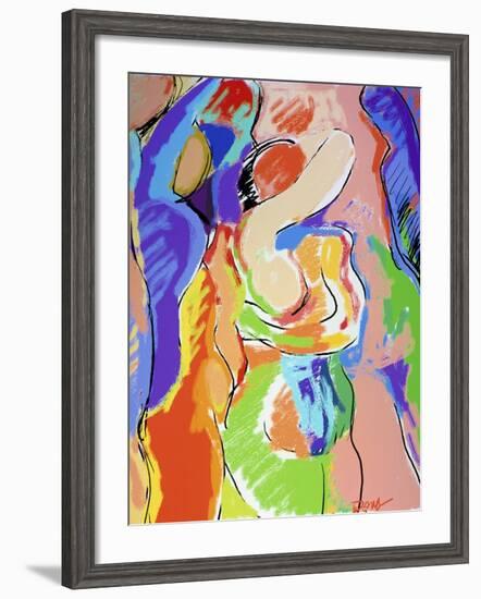 Pink Impression-Diana Ong-Framed Giclee Print