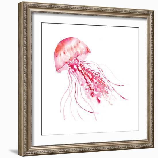 Pink Jellyfish-Sara Berrenson-Framed Art Print