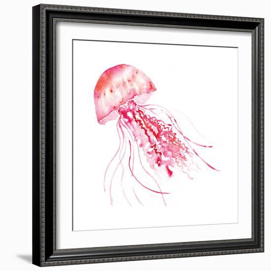 Pink Jellyfish-Sara Berrenson-Framed Art Print