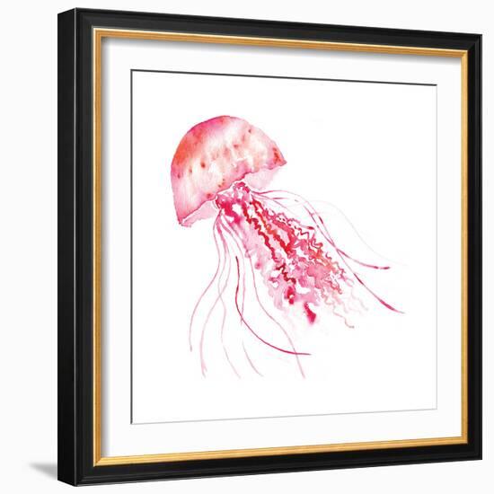 Pink Jellyfish-Sara Berrenson-Framed Art Print