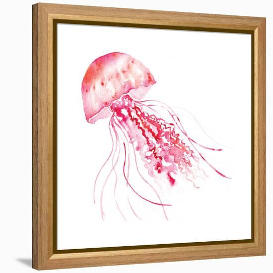 Pink Jellyfish-Sara Berrenson-Framed Stretched Canvas