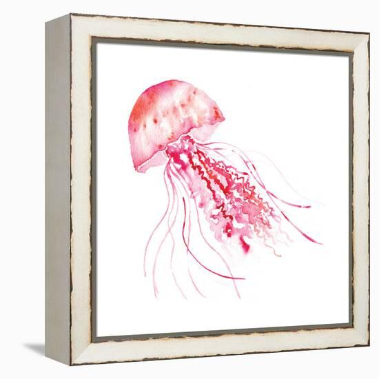 Pink Jellyfish-Sara Berrenson-Framed Stretched Canvas