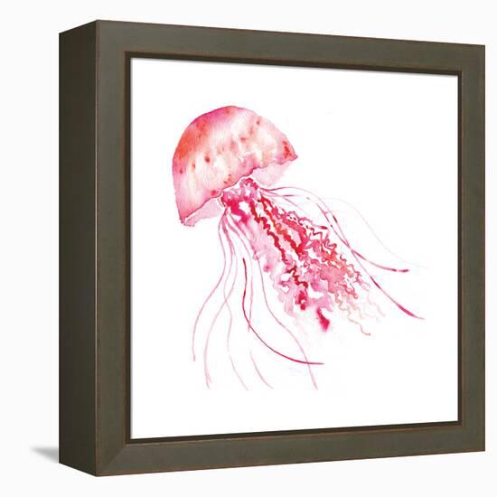 Pink Jellyfish-Sara Berrenson-Framed Stretched Canvas