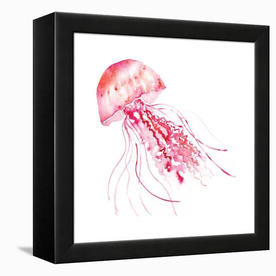 Pink Jellyfish-Sara Berrenson-Framed Stretched Canvas