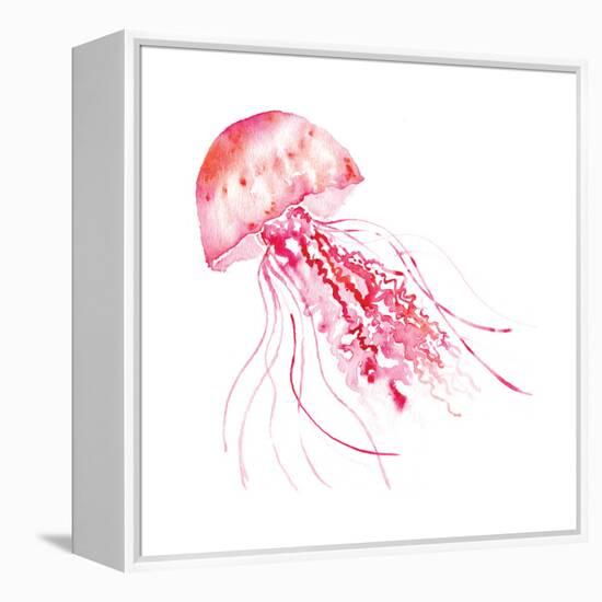 Pink Jellyfish-Sara Berrenson-Framed Stretched Canvas