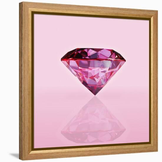 Pink Jewel-null-Framed Premier Image Canvas