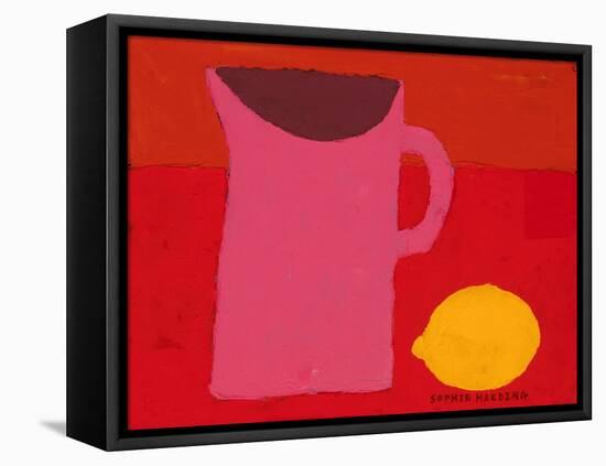 Pink Jug and Lemon-Sophie Harding-Framed Premier Image Canvas