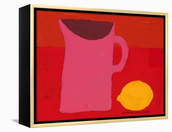 Pink Jug and Lemon-Sophie Harding-Framed Premier Image Canvas