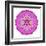 Pink Kaleidoscopic Flower Mandala-tr3gi-Framed Art Print