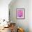 Pink Kiss-Abstract Graffiti-Framed Giclee Print displayed on a wall