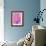Pink Kiss-Abstract Graffiti-Framed Giclee Print displayed on a wall