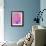 Pink Kiss-Abstract Graffiti-Framed Giclee Print displayed on a wall