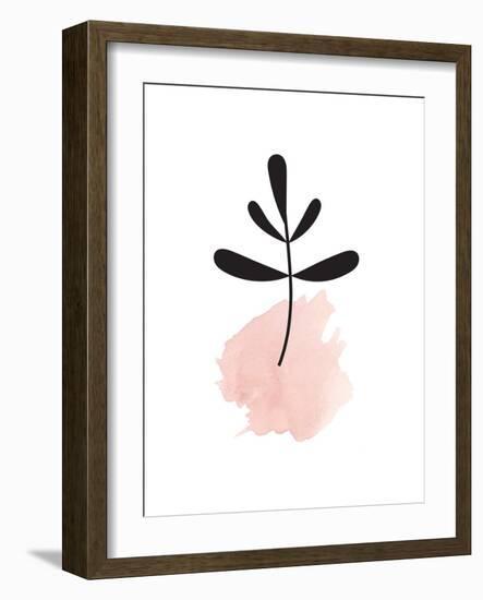 Pink Leaf-null-Framed Art Print