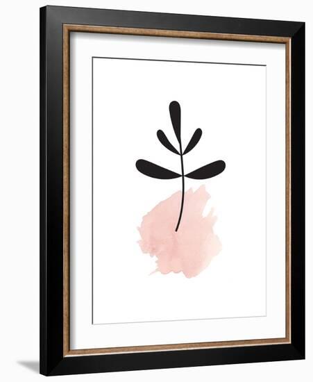 Pink Leaf-null-Framed Art Print