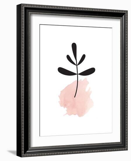 Pink Leaf-null-Framed Art Print