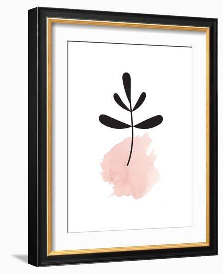 Pink Leaf-null-Framed Art Print