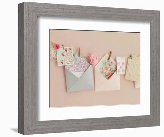 Pink Letters-Mandy Lynne-Framed Art Print