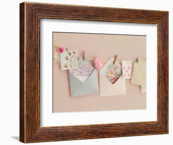 Pink Letters-Mandy Lynne-Framed Art Print