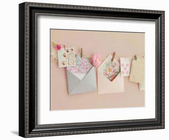 Pink Letters-Mandy Lynne-Framed Art Print