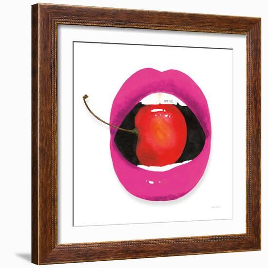 Pink Lips-Mercedes Lopez Charro-Framed Art Print