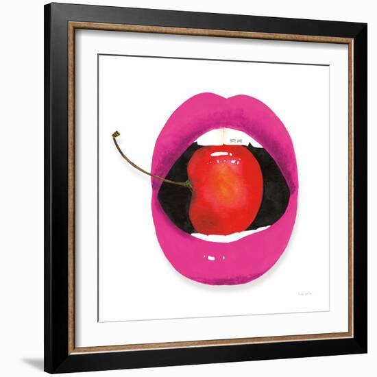 Pink Lips-Mercedes Lopez Charro-Framed Art Print