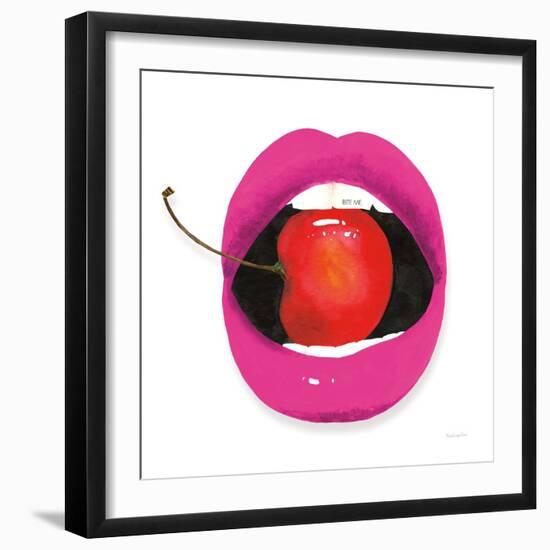 Pink Lips-Mercedes Lopez Charro-Framed Art Print