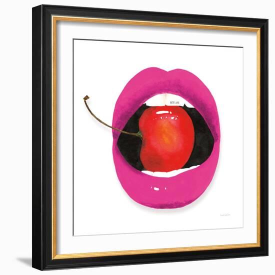 Pink Lips-Mercedes Lopez Charro-Framed Art Print