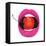 Pink Lips-Mercedes Lopez Charro-Framed Stretched Canvas