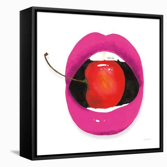 Pink Lips-Mercedes Lopez Charro-Framed Stretched Canvas