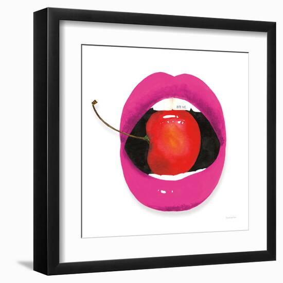 Pink Lips-Mercedes Lopez Charro-Framed Art Print