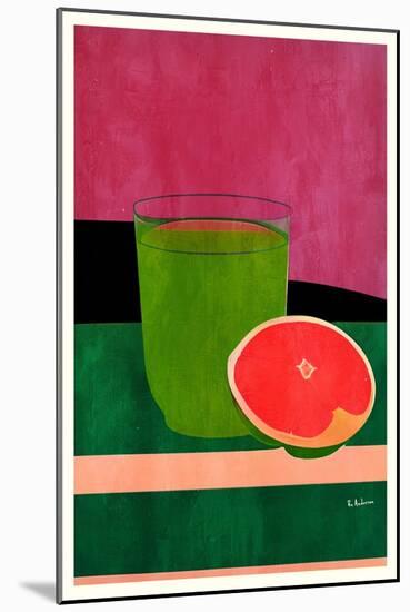 Pink, Little Grapefruit-Bo Anderson-Mounted Giclee Print