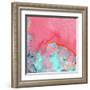Pink Marble-Linda Woods-Framed Art Print