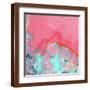 Pink Marble-Linda Woods-Framed Art Print