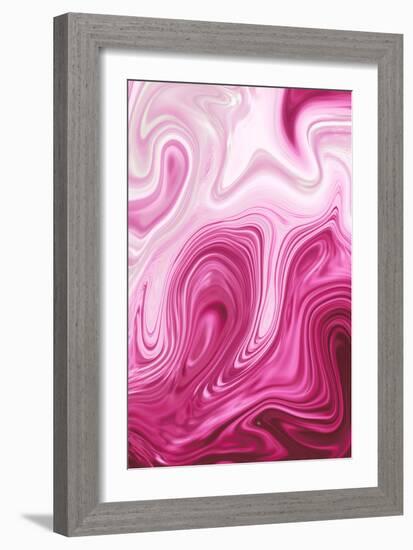 Pink Marble-Martina Pavlova-Framed Art Print