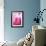 Pink Marble-Martina Pavlova-Framed Art Print displayed on a wall