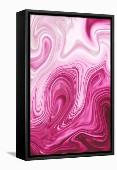 Pink Marble-Martina Pavlova-Framed Stretched Canvas