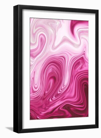 Pink Marble-Martina Pavlova-Framed Premium Giclee Print