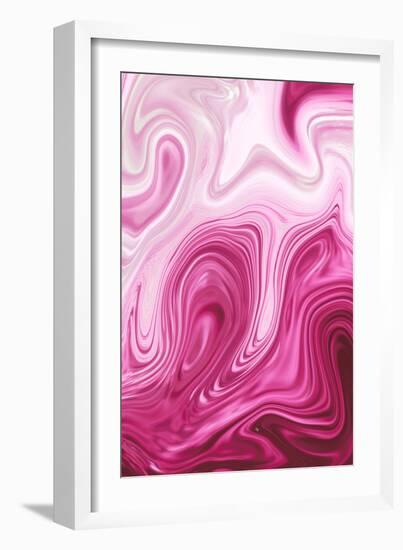 Pink Marble-Martina Pavlova-Framed Premium Giclee Print