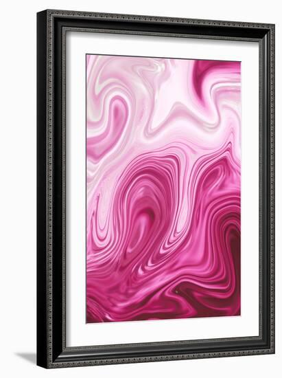 Pink Marble-Martina Pavlova-Framed Premium Giclee Print