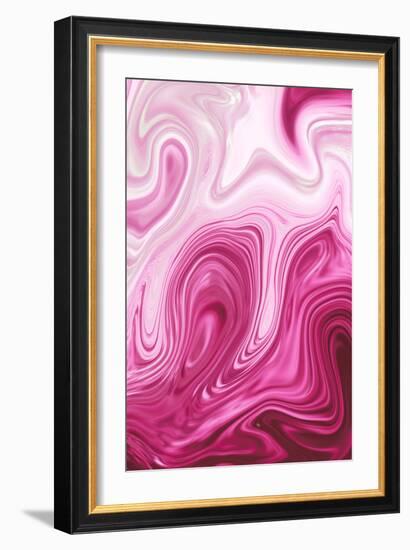 Pink Marble-Martina Pavlova-Framed Premium Giclee Print