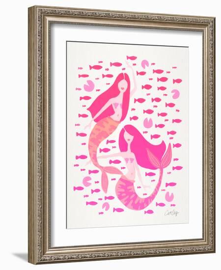 Pink Mermaids-Cat Coquillette-Framed Giclee Print