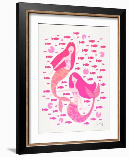 Pink Mermaids-Cat Coquillette-Framed Giclee Print